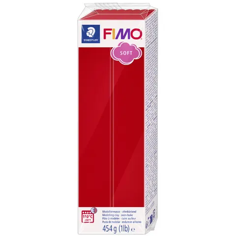 FIMO Mod.masse Fimo soft 454g xmas rot – Bild 1