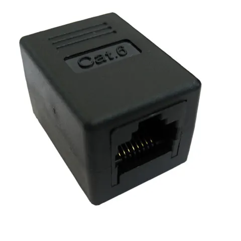VALUE RJ-45 Modular Coupler. Cat.6. unshielded. black – image 1