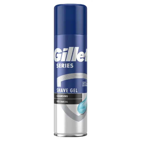 Gillette Series Scheergel Cleansing with Charcoal - 200 ml – afbeelding 1