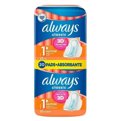 Always Classic Normal Size 1 Sanitary Pads - 20 pcs – image 1