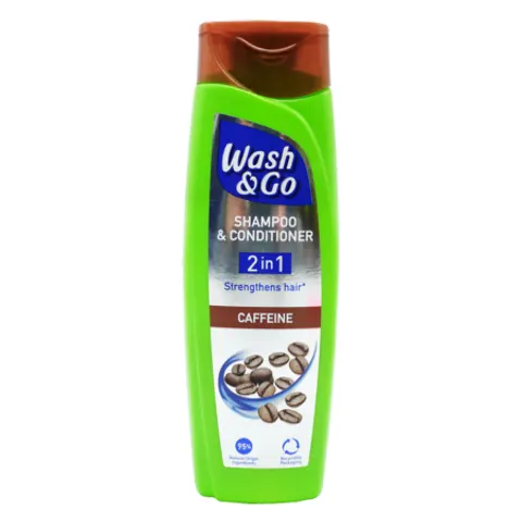 Wash & Go 2-in-1 Caffeine Shampoo & Conditioner - 180ml – image 1