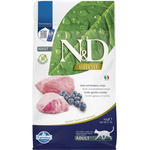 N&D Prime kattenvoeding Lam 300 gr. – afbeelding 1