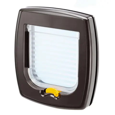 Swing 01 Basic Dog Door Brown 14.5x14.8cm – image 1