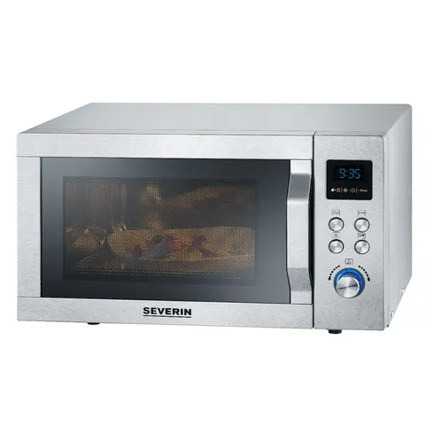 Microondas con Grill y Convección 25L 900W (Plateado) - SEVERIN – imagen 1