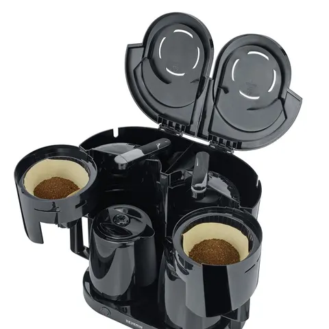 SEVERIN Duo-Filterkaffeemaschine KA 9315, schwarz – Bild 1