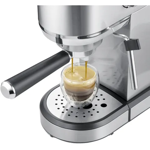 Machine à espresso - SEVERIN - Newspresa - 20 bars - Acier inoxydable - Design compact – image 1