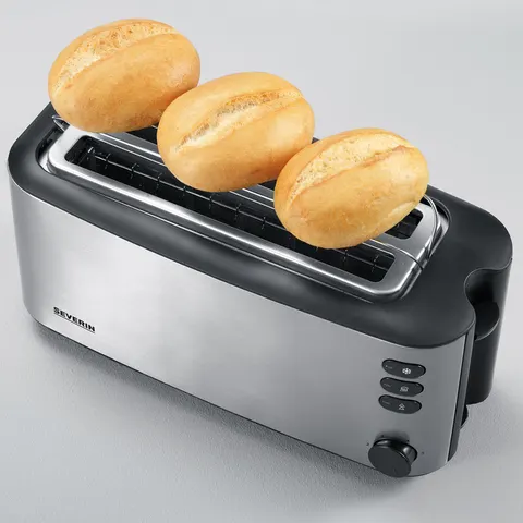 SEVERIN AT 2509 Toaster 1400 W silber/schwarz – Bild 1
