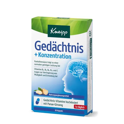 Kneipp Gedächtnis + Konzentration Kapseln – Bild 1