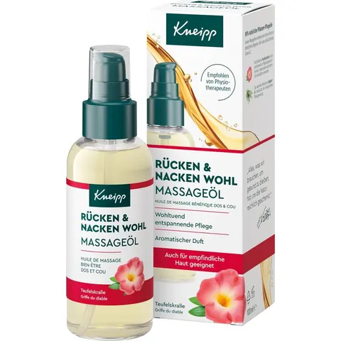 Kneipp Massageöl Rücken & Nacken Wohl – Bild 1