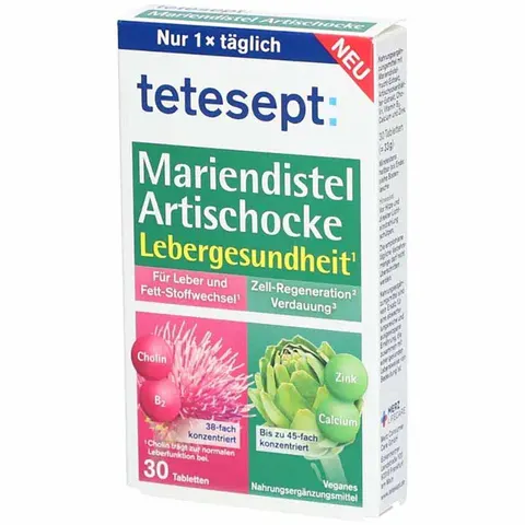 Tetesept Mariendistel Artischocke Tabletten – Bild 1