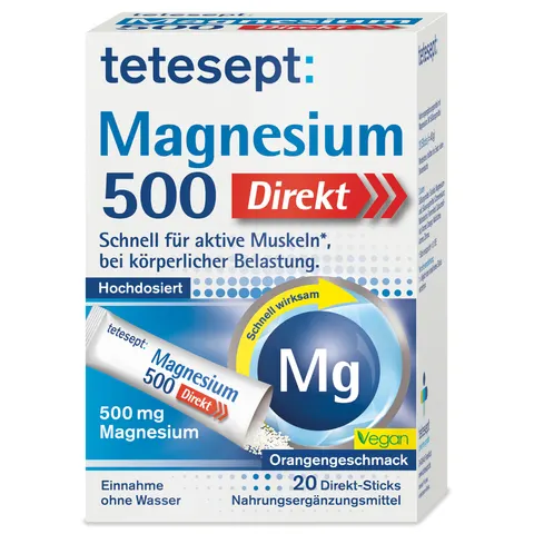 Tetesept Magnesium 500 Direkt Sticks – Bild 1
