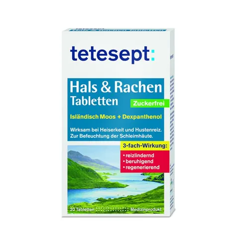 Tetesept Hals & Rachen Tabletten zuckerfrei – Bild 1