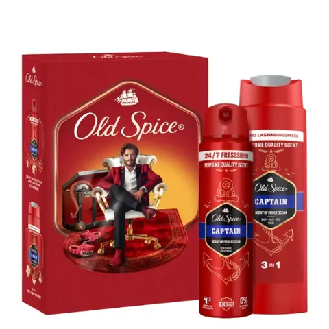 Old Spice Gentleman Captain Gift Set for Men – 2 Pcs – image 1