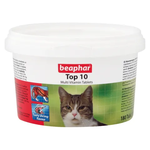 Beaphar Top 10 Multi Vitamin Tablets for Cats – image 1