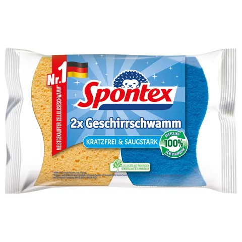 Spontex Geschirrschwamm 2er Pack – Bild 1