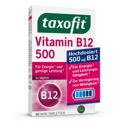 Taxofit Vitamin B12 500 Minitabletten – Bild 1