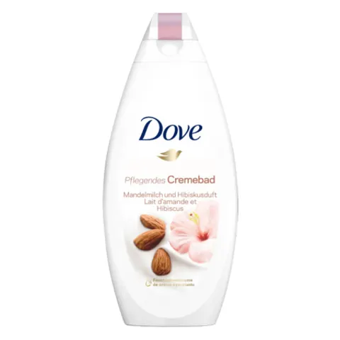 Dove Caring Bath Bagnoschiuma alla mandorla e ibisco 750 ml – immagine 1