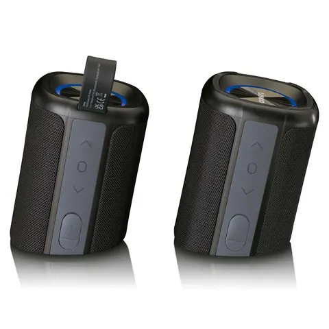 LENCO BTP-400BK - Altavoz, Bluetooth, TWS, 2 en 1, negro – imagen 1
