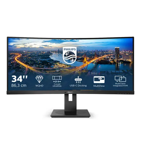 Monitor 34" Línea B 346B1C/00 Quad HD LCD (Negro) - PHILIPS – imagen 1