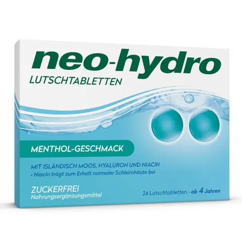 Neo-hydro Lutschtabletten Menthol Zuckerfrei – Bild 1