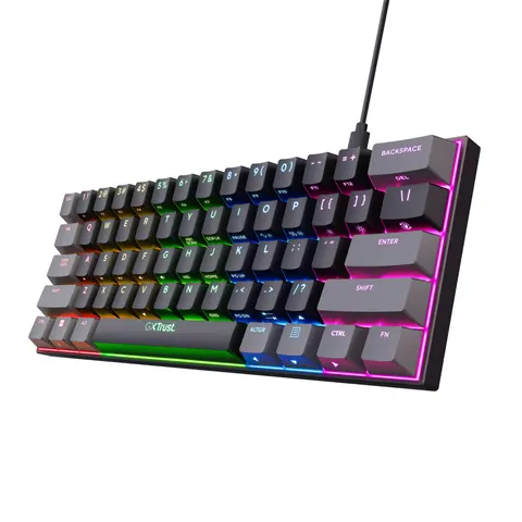 GXTrust 867 Acira 60% Mini Wired Mechanical Gaming Keyboard - Black – image 1