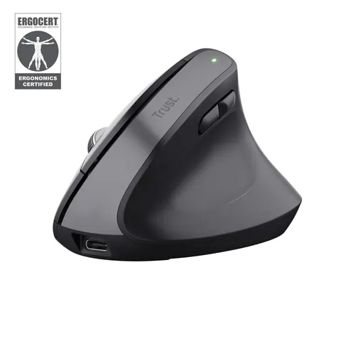 Trust Bayo+ Ergonomic Multi-Device Wireless Mouse - Black – image 1