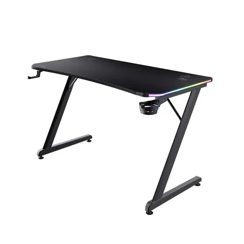 GXTrust GXT709 Luminus RGB Gaming Desk - Black – image 1