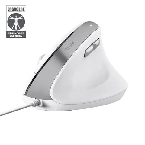 Trust Bayo II Ergonomische Mouse White – Weiß – Bild 1
