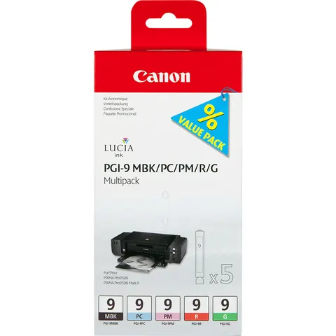 CANON PGI-9 MBK/PC/PM/R/G Multi Pack – Bild 1