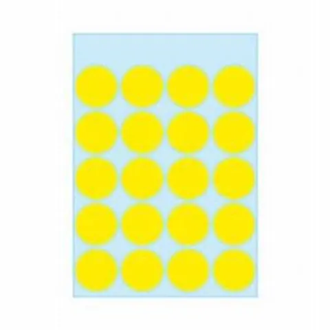 HERMA Markierungspunkte, Durchmesser: 13 mm, leuchtorange – Bild 1