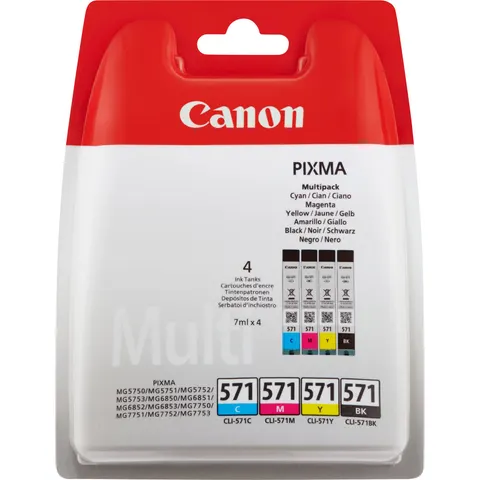 Canon CLI-571BK/C/M/Y - 4-farbig - Druckerpatrone - Multipack – 0386C005 – Bild 1