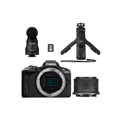 Canon EOS R50 APS-C Camera and Lens Kit – Black – image 1