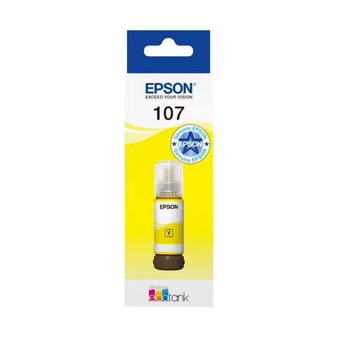 Epson 107 EcoTank Yellow Ink Bottle – image 1