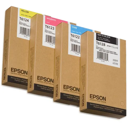 Tinte T6128 Matt Black, 220 ml - Epson Partner – Bild 1