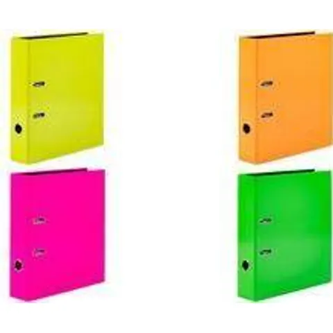 HERMA Ordner A4 Karton Neon Gelb – Bild 1