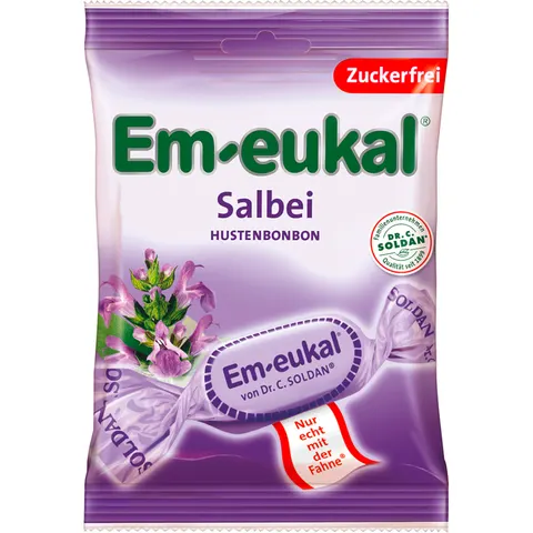 Em-eukal Salbei zuckerfrei 75 g Bonbons – Bild 1