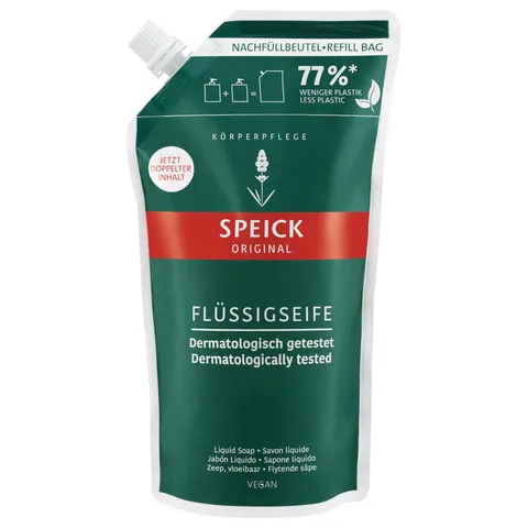 600ml SPEICK ORIGINAL Liquid soap refill sachet – image 1