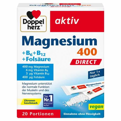 Doppelherz Magnesium + B Vitamine Direkt Pellets – Bild 1