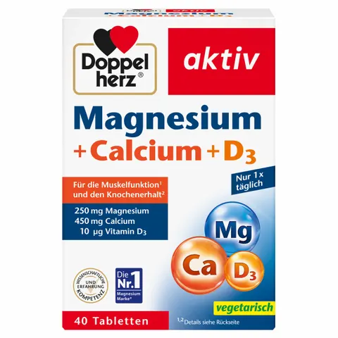 Doppelherz Magnesium + Calcium + D3 Tabletten – 002560 – Bild 1