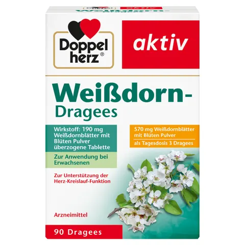 Doppelherz aktiv Weißdorn Dragees – Bild 1