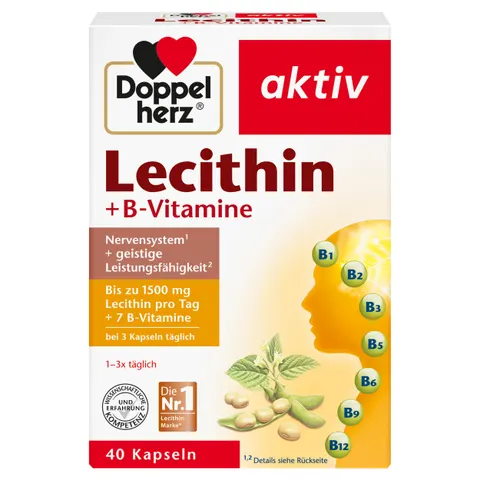 Doppelherz Lecithin + B-vitamine Kapseln – Bild 1