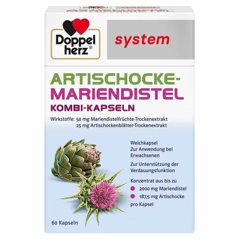 Doppelherz Artischocke-mariendistel system Weichk. – Bild 1