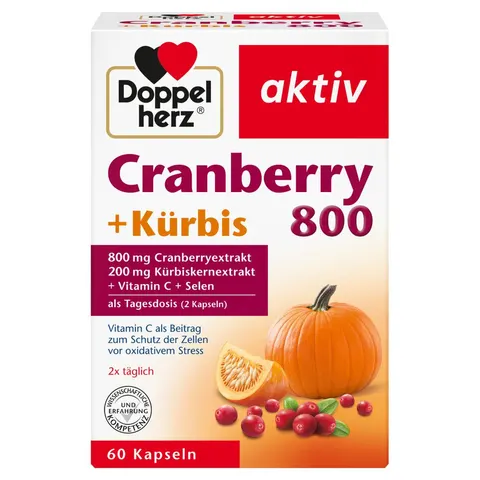 Doppelherz aktiv Cranberry + Kürbis – Bild 1