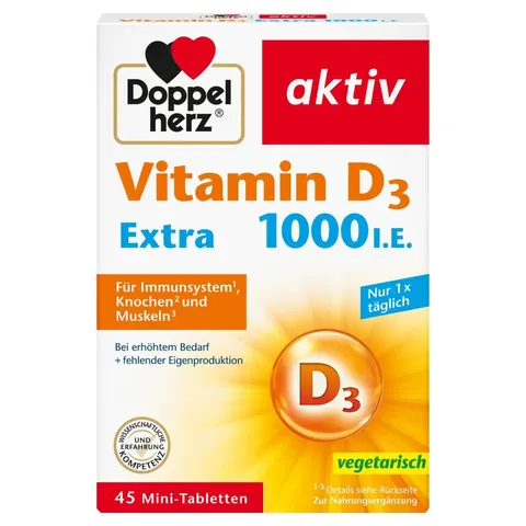 Doppelherz Vitamin D 1.000 I.e. Extra Tabletten – Bild 1
