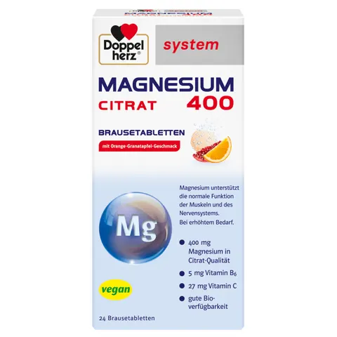 Doppelherz Magnesium 400 Citrat system Brausetabletten – Bild 1