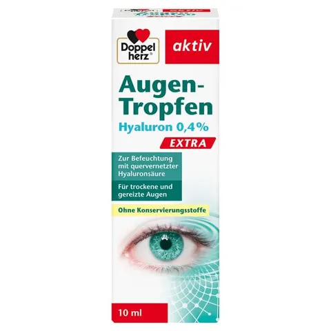Doppelherz Augentropfen Hyaluron 0,4% Extra – Bild 1
