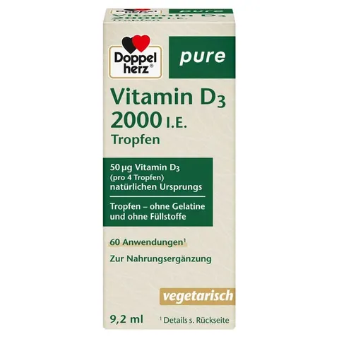 Doppelherz Vitamin D3 2000 I.e. Pure Tropfen – Bild 1