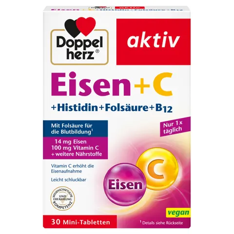 Doppelherz Eisen+vit.c+l-histidin Tabletten – Bild 1