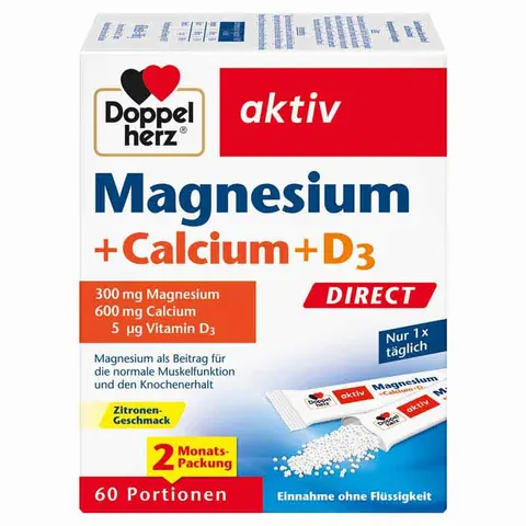 Doppelherz Magnesium+Calcium+D3 Direct Pellets – 133608 – Bild 1