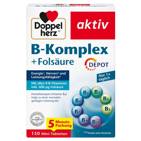 Doppelherz B-komplex+folsäure Tabletten – Bild 1
